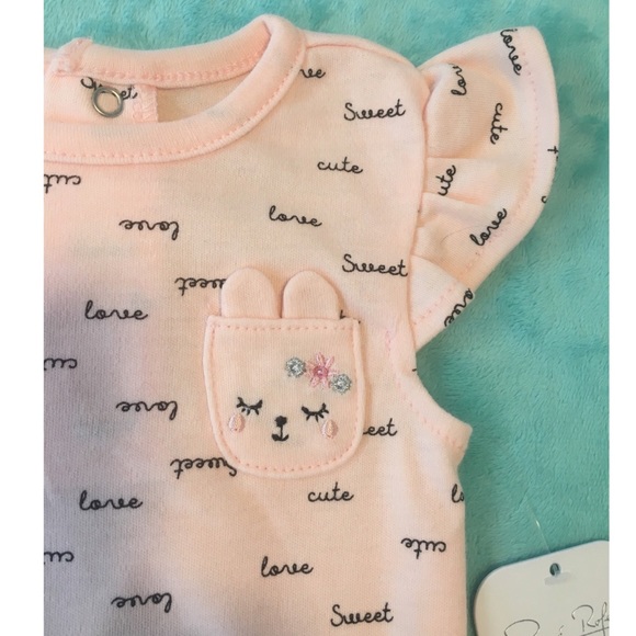 Pink Rene Rofe onesie, size 0-3 months - Picture 2 of 2